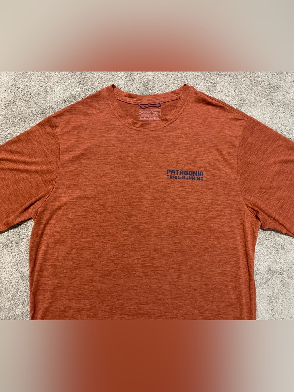 Patagonia Short Sleeve Trail Tee in Rust Orange - Picture 2 of 14
